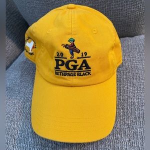 PGA Yellow Cap, Ahead 101st PGA Bethpage Black Special Edition, New without Tag